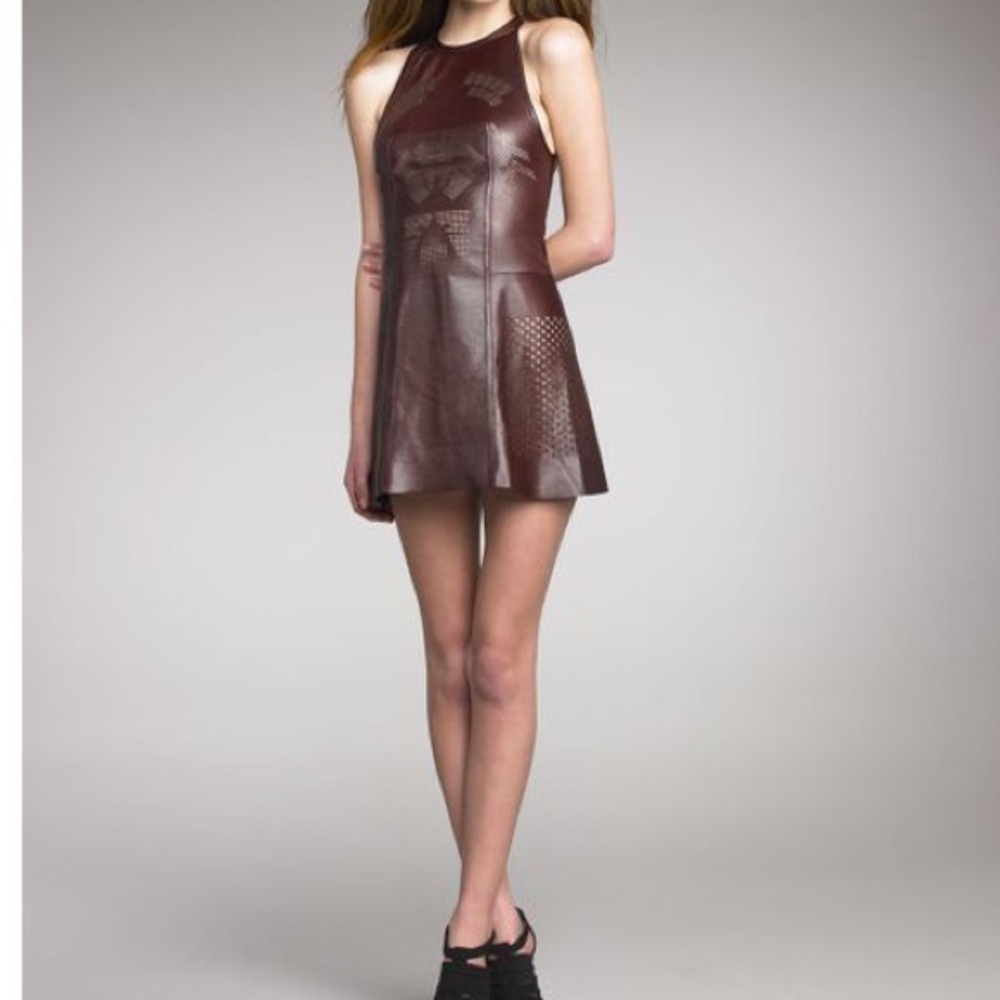 Alexander Wang Leather Laser Cut Dress
